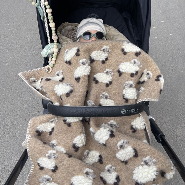Baby Sweet Lamb Wool pledd, beige, Frati Home