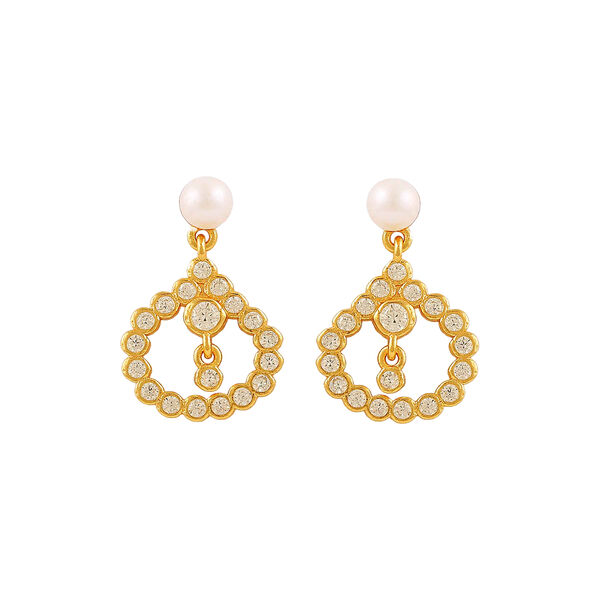 Aster &oslash;reringer, gold, Hultquist Copenhagen