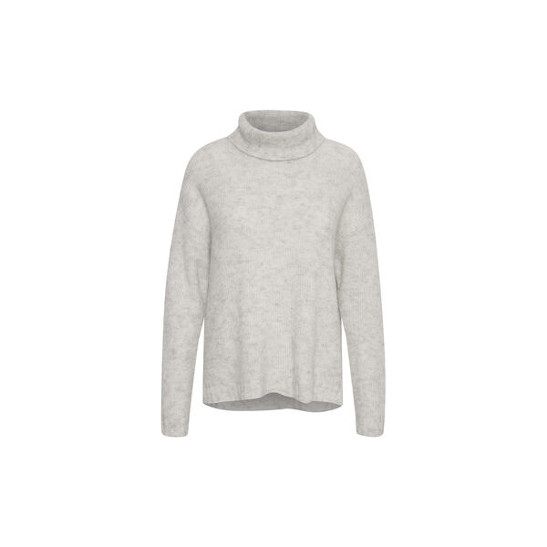 11 THE KNIT ROLLNECK, light grey melange, My Essential Wardrobe