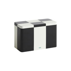 Tin beholder, black/off-white, HAY