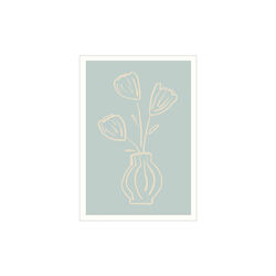 Forenklede blomster, Poster & Frame