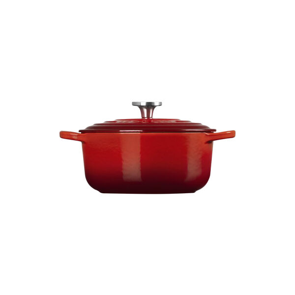 Signature st&oslash;pejern rund gryte | 20 cm | Cerise, Le Creuset