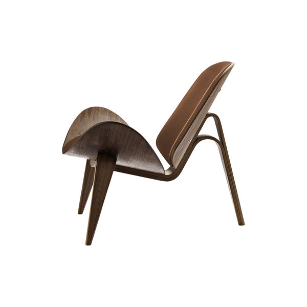 CH07 Skallstolen loungestol, oljet valn&oslash;tt/valn&oslash;tt, Carl Hansen & S&oslash;n