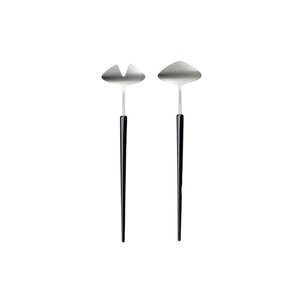 Retro Collection salatbestikk, sort/stål Retro Collection salatbestikk, sort/stål, Gense