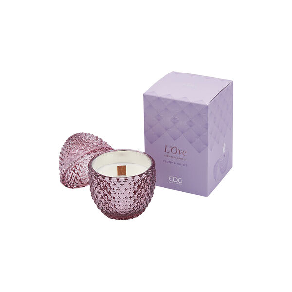 Eggformet duftlys, peony & cassis Eggformet duftlys, peony & cassis, Enzo de Gasperi