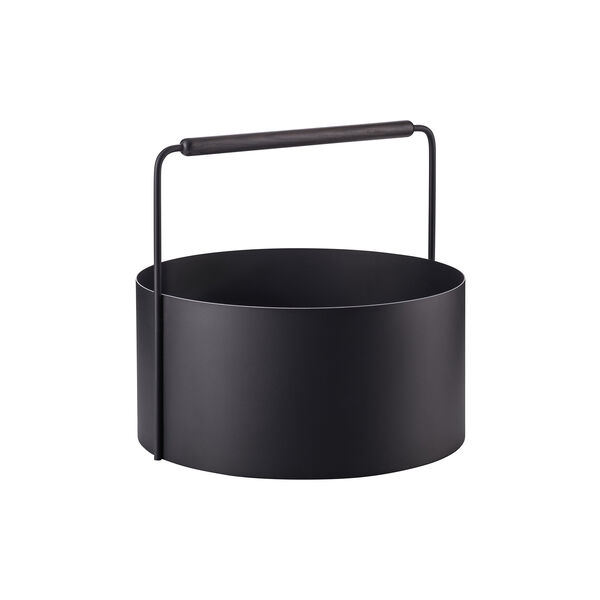 ASHI vedkurv L, black, Blomus