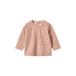 T-shirt L/S Manna, 9566 rose dust flower meadow, Wheat