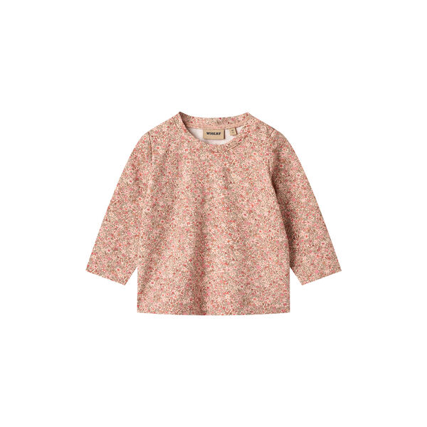 T-shirt L/S Manna, 9566 rose dust flower meadow T-shirt L/S Manna, 9566 rose dust flower meadow, Wheat