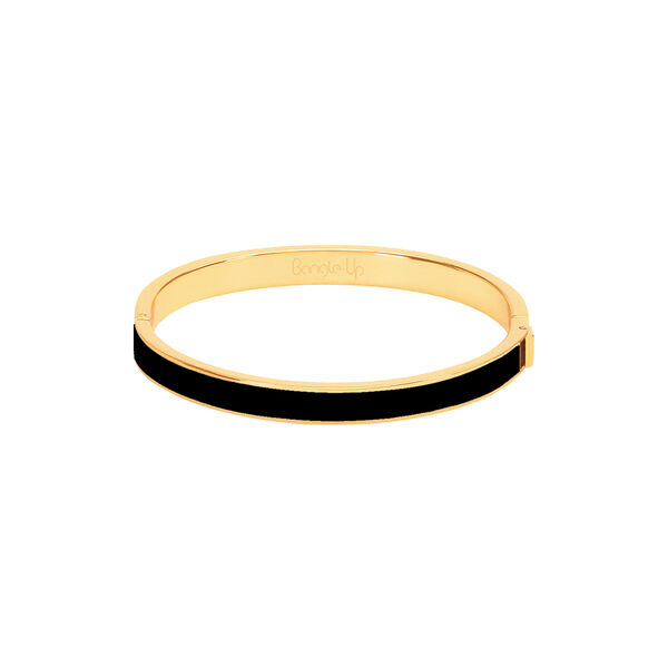 BANGLE Armbånd 7 mm T2, black/light gold, bangle up