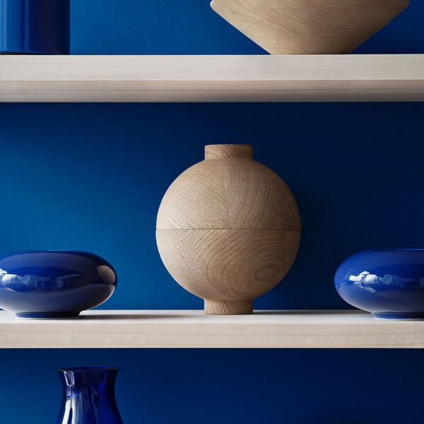 String 1949-2024, blue/white oiled pine, String Furniture