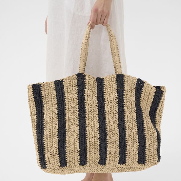 GiorgiaPW Bag, natural and black stripe, Part Two