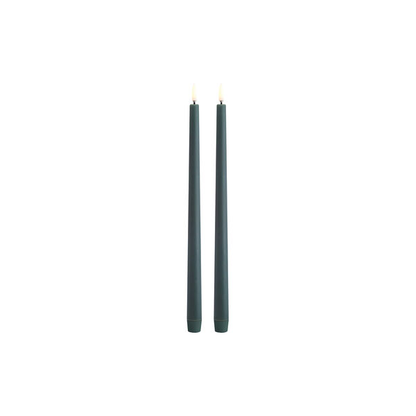 LED Taper Candle 32 cm 2 stk., pine green, Uyuni Lighting