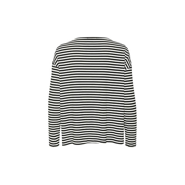DanaMW Boxy Blouse, black w. off white stripe, My Essential Wardrobe