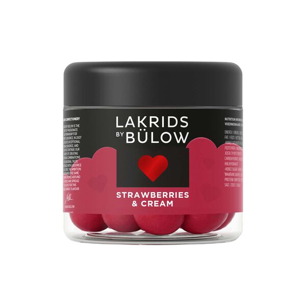 LOVE Strawberry & Cream Small, Lakrids by B&uuml;low