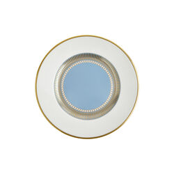 HELIA Plate, hvit og turkis/gull, Wedgwood