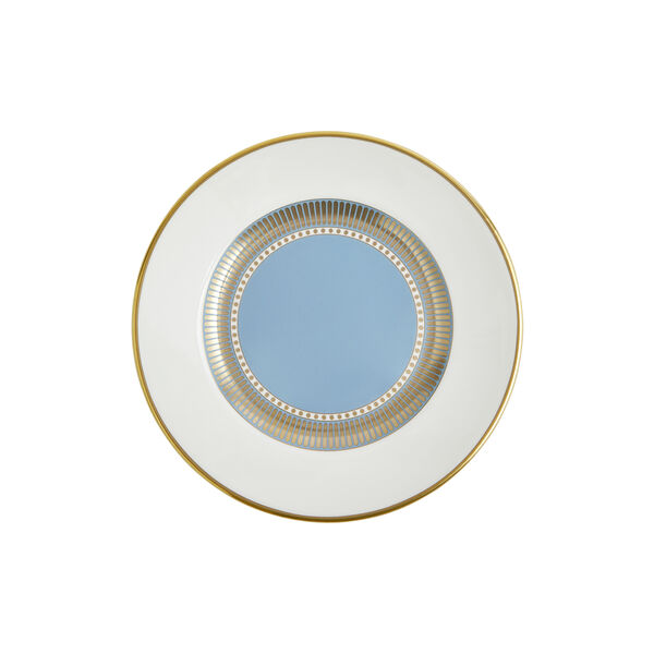 HELIA Plate, hvit og turkis/gull, Wedgwood