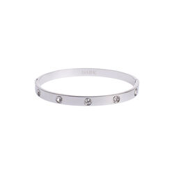 Big Dot Bangle, silver, DARK department