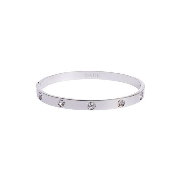 Big Dot Bangle, silver, DARK department