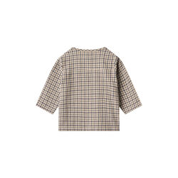 Shirt L/S Shelby, 1306 blue check, Wheat