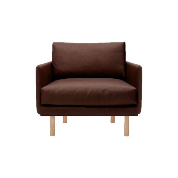 Emo lenestol, Dakar Brown/naturoljet eik, Bruunmunch Furniture