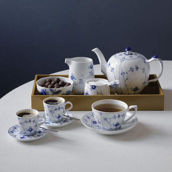 Blå Elements skål med skje, Royal Copenhagen