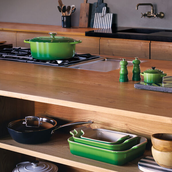Salt og pepperkvern sett mini, bamboo green, Le Creuset