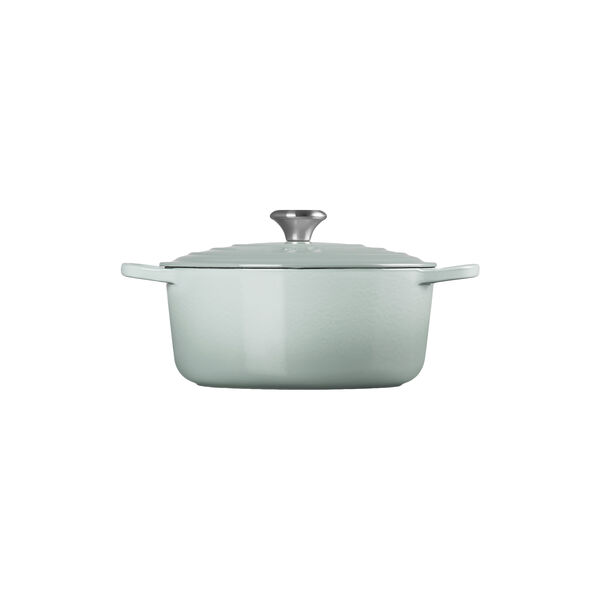 Signature st&oslash;pejern rund gryte &Oslash; 26 cm, sea salt, Le Creuset