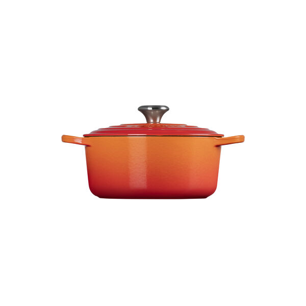 Signature st&oslash;pejern rund gryte &Oslash; 24 cm, volcanic, Le Creuset