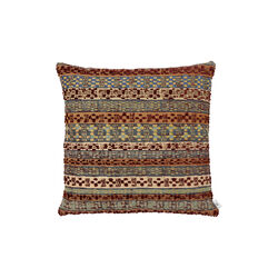 Astrid stripe pute 50x50, rust/green, Kitty Sablu