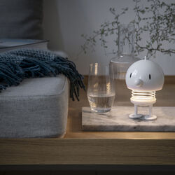 LED lampe L, hvit, Hoptimist