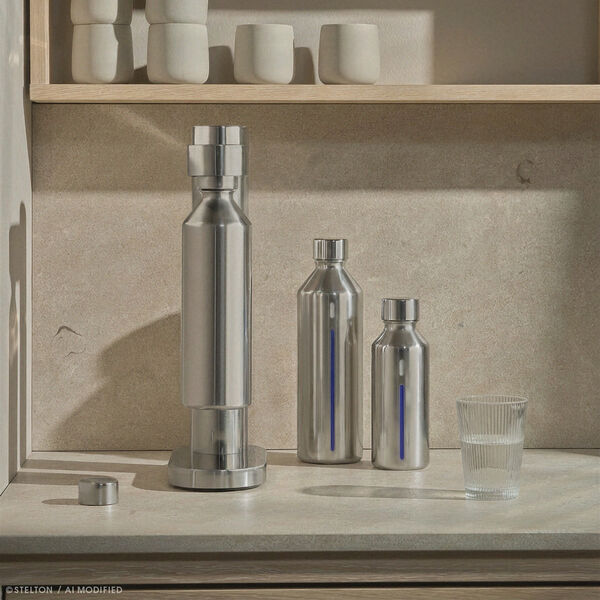 Brus flaske til kullsyremaskin | 0,8 L | Steel, Stelton