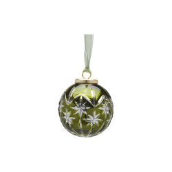 Juleornament stjerne, grønn, EDG