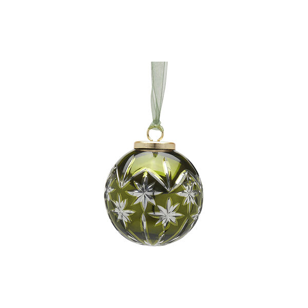 Juleornament stjerne, grønn, EDG