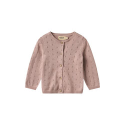 Knit Cardigan Maia, 1135 dry rose, Wheat