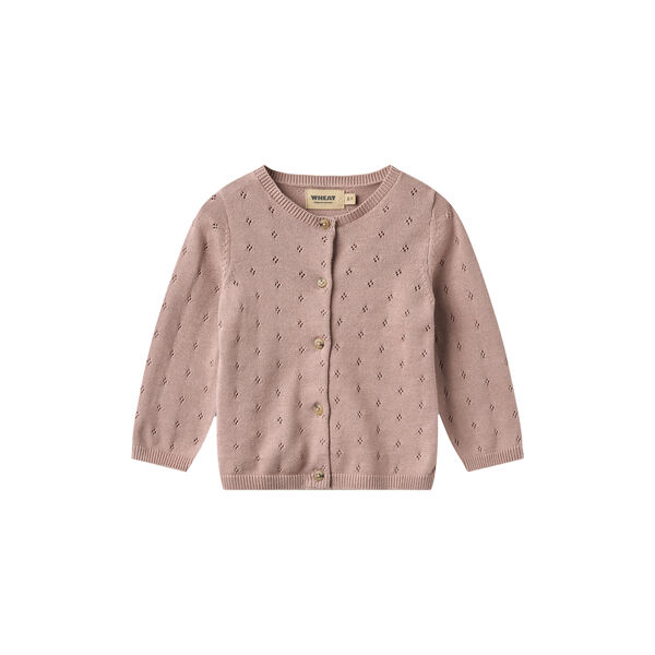 Knit Cardigan Maia, 1135 dry rose, Wheat