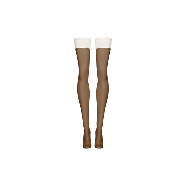 Nude 8 Lace Stay-Up, caramel/white, Wolford