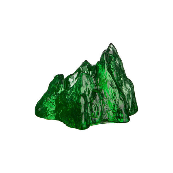 The Rock Lysestake, emerald green, Kosta Boda