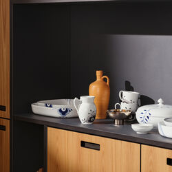 Sort Mega Riflet krus 28 cl 2 stk, Royal Copenhagen