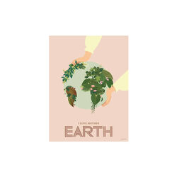 I Love Mother Earth plakat, 40x30 cm, ViSSEVASSE