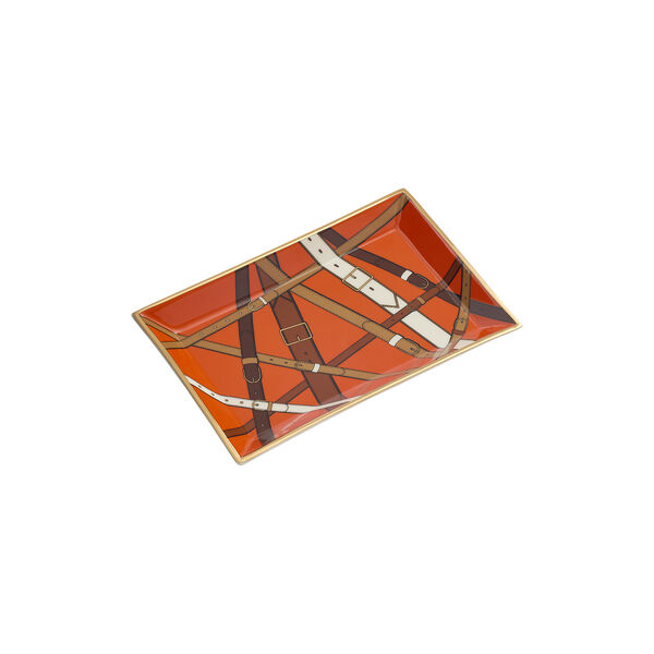 Saville Rectangle brett  , orange/white/gold, Jonathan Adler