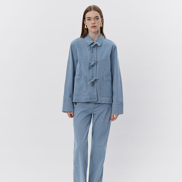 Marlosw Jacket, blue striped, Sofie Schnoor