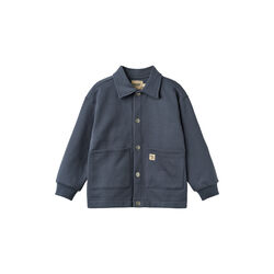 Sweat Jacket L/S Carmine, 1292 greyblue, Wheat