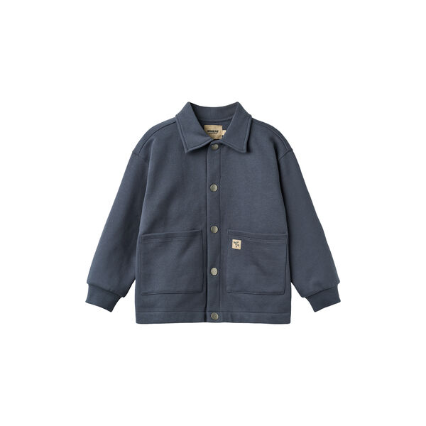 Sweat Jacket L/S Carmine, 1292 greyblue, Wheat