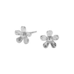 Mini Wild Poppy &Oslash;restikker, sterlings&oslash;lv, Pernille Corydon Jewellery