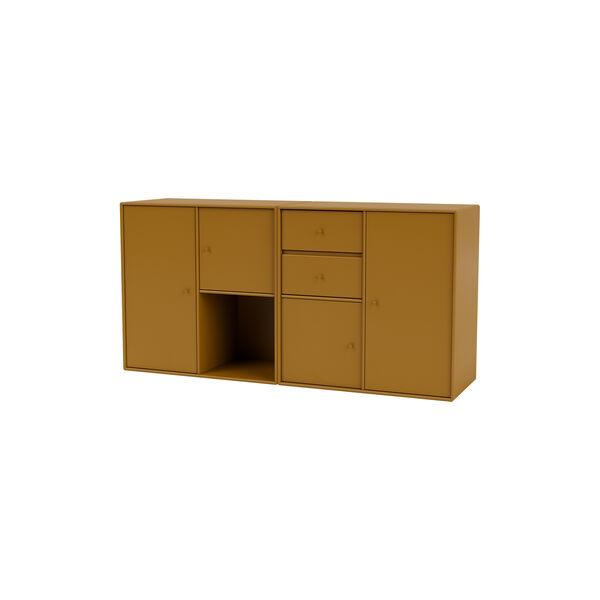 COUPLE bred skjenk, 142 amber, Montana Furniture