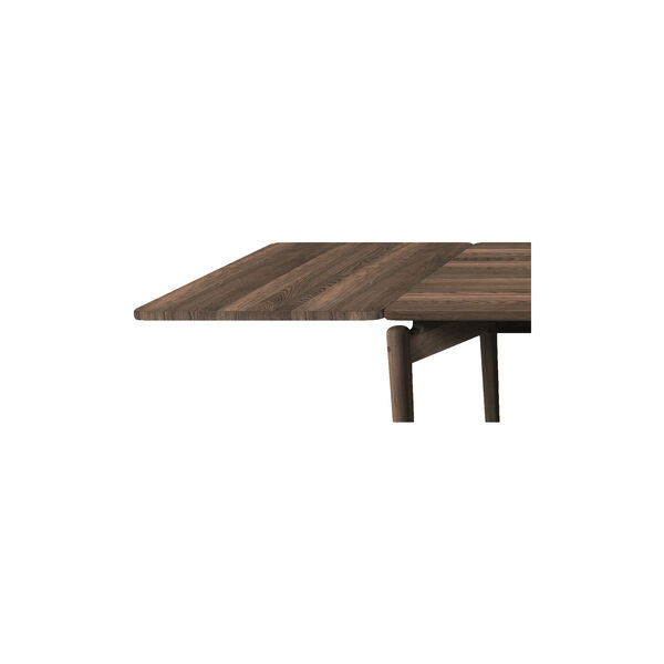 PURE Dining Table L190 incl. 2 Extension Leaves, smoked oak, Bruunmunch Furniture