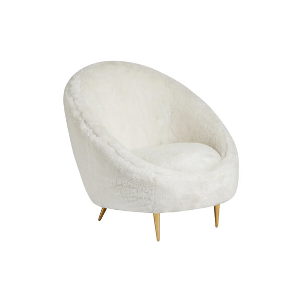 Ether stol, shearling, Jonathan Adler