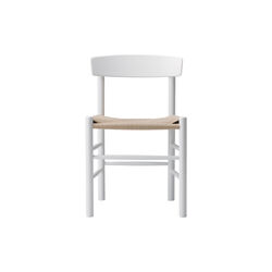 J39 Mogensen stol, hvitmalt b&oslash;k/natur, Fredericia Furniture