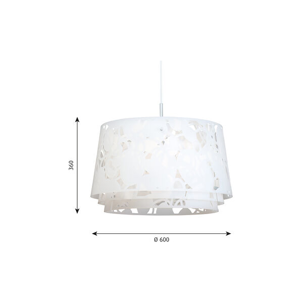 Collage 600, hvit, Louis Poulsen