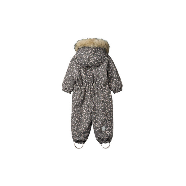 Snowsuit Nickie, 9528 black sea open flowers, Wheat